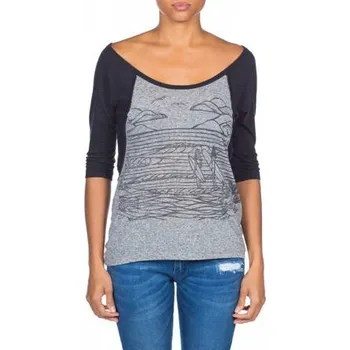 Pánské tričko Tričko Rip Curl MAKIN WAVES BASEBALL TEE Black velikost M