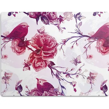 Obraz Pro kočky podložka pod záchod Fialoví ptáci 45x35 cm