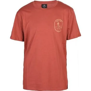 Pánské tričko Tričko Rip Curl DESTEE PRAGUE Red Artee velikost S