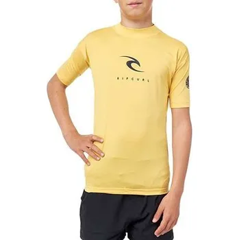 Pánské oblečení Lykra Rip Curl CORPS SSL UV Yellow velikost L