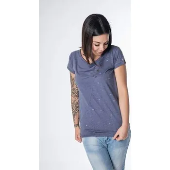 Pánské tričko Tričko Alife and Kickin ZOE Nightblue Aop velikost XS