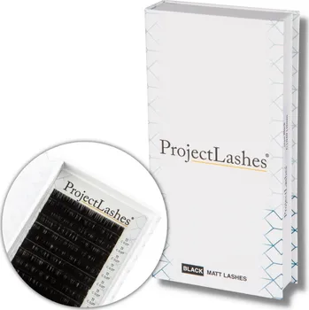 Umělé řasy Umělé řasy pro prodlužování Project Lashes C 0,10 8 mm černé MATNÉ