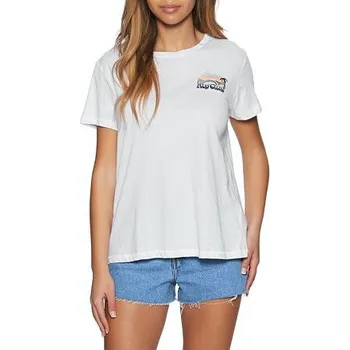 Pánské oblečení Tričko Rip Curl BREAKING WAVES STANDARD T Rip Curl White velikost XS