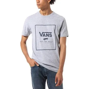 Tričko Vans PRINT BOX SS Athletic Heather/Dress Blues velikost L
