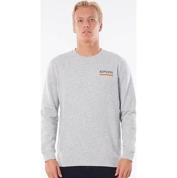 Pánská mikina Mikina Rip Curl SURF REVIVAL CREW Athletic Heathe velikost S