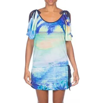 Dámské šaty šaty Rip Curl CAMPTON DRESS Blue Print velikost L