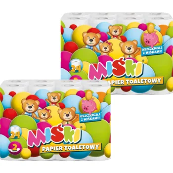 Toaletní papír PAPIER TOALETOWY MIŚKI WYTRZYMAŁY DUŻA PAKA MIX 2 VRSTVY - 48 ROLÍ