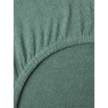 Prostěradlo Froté prostěradlo 90 × 200 cm - olivová