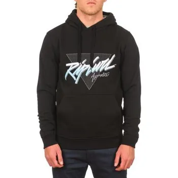 Pánské oblečení Mikina Rip Curl THROWBACK POP OVER Black velikost L