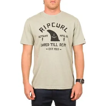 Pánské tričko Tričko Rip Curl FIN SOUP S/S TEE Canton Green velikost XL