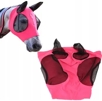 Koňská maska proti hmyzu POTÁPĚČSKÉ BRÝLE PROTI HMYZU NA OBLIČEJ KONĚ, PRODYŠNÁ