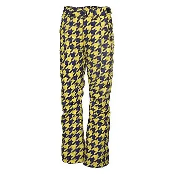 Dámské kalhoty Kalhoty Rehall BETTY Houndstooth Purple & Mustard velikost L