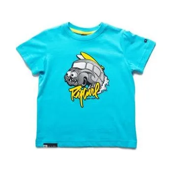 Pánská móda Tričko Rip Curl FROTHED SS TEE Blue Atoll velikost 7