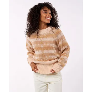 Pánská mikina Svetr Rip Curl ZUMA AZTEC SWEATER Light Peach velikost S