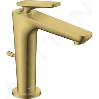 Vodovodní baterie Axor Citterio C Umyvadlová baterie s výpustí, EcoSmart, CoolStart, leštěný vzhled zlata, 49030990