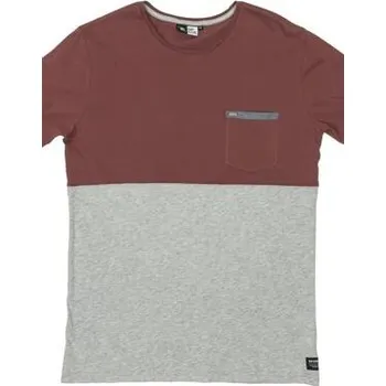 Pánská móda Tričko Rip Curl CUSTOM PANEL TEE Grey Marle velikost S