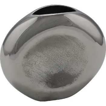 Váza Váza ALU, kulatá, stříbrná, 25x25x8cm (DOPRODEJ)|Ego Dekor