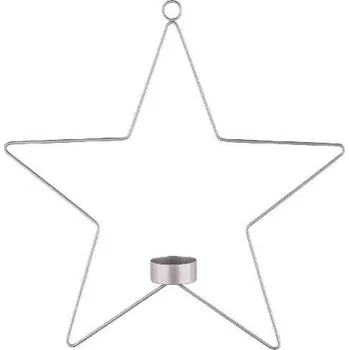 Bytová dekorace Závěs na čajovou svíčku hvězda , 40x4x41cm, ks (DOPRODEJ)|Ego Dekor