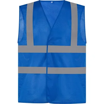 pracovní vesta Yoko Vesta HVW120 Hi-Vis, síťovaná, výstražná COT79W12045013-royal blue 3XL Modrá královská