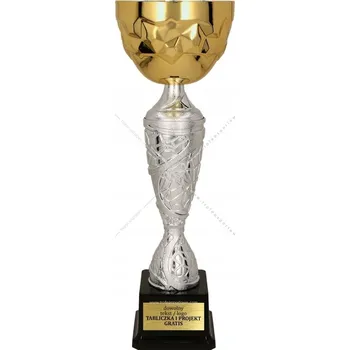 Umělecký Unikátní Zlato-stříbrný pohár 41 cm + GRAVÍROVÁNÍ DÁREK