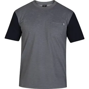 Tričko Hurley DRI-FIT BRIDGE POCKET S/S Cool Grey velikost L