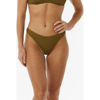 Dámské plavky Plavky Rip Curl SUNSHINE CHEEKY PANT Dark Olive velikost M