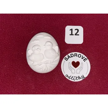 Velikonoční dekorace HandMade by JaJa Sádrový odlitek - velikonoční vajíčko č.12