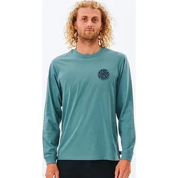 Pánské tričko Tričko Rip Curl WETSUIT ICON L/S TEE Blue Stone velikost L