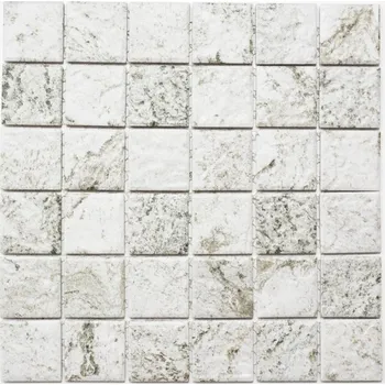 Obklad Keramická mozaika WzorcowniaStudio 29,8 x 29,8 cm matná šedo-stříbrná