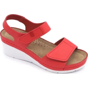 Dámské sandále Leon Leons Marie - Červená, dámské sandály Velikost: 37