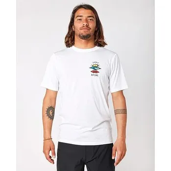 Pánská móda Lykra Rip Curl ICONS SURFLITE S/S White velikost S