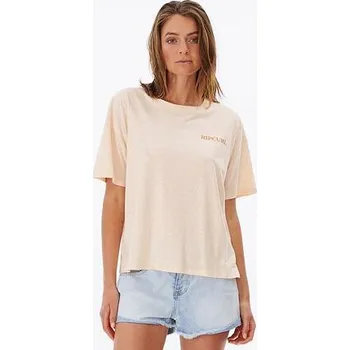 Pánské oblečení Tričko Rip Curl SEEKER HEMP TEE Light Peach velikost L