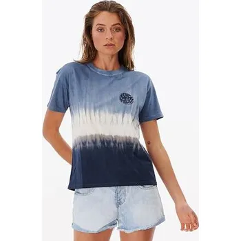 Pánská móda Tričko Rip Curl WETTIE ICON RELAXED TEE Blue velikost L