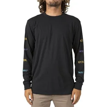 Pánské tričko Tričko Rip Curl MADSTEEZ LONGSLEEVE TEE Black velikost L