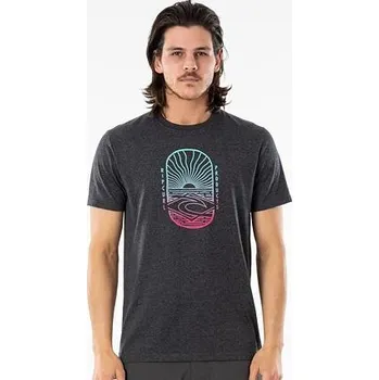 Tričko Rip Curl LIGHTHOUSE TEE Black Marled velikost S