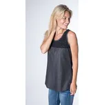 Tílko Alife and Kickin CARLA Black Denim velikost S