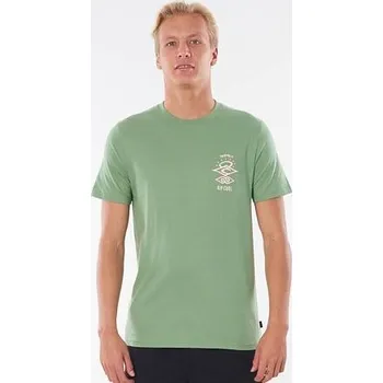 Pánské tričko Tričko Rip Curl SEARCH LOGO TEE Frost velikost L