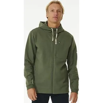 Pánská mikina Mikina Rip Curl VAPORCOOL ZIP THRU HOOD Dark Olive velikost L