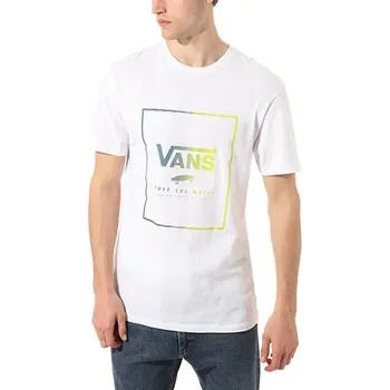 Tričko Vans PRINT BOX SS White/Sulphur Spring velikost M