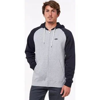 Pánská mikina Mikina Rip Curl EMBROID HOODED ZIP THRU Grey Marle velikost XL