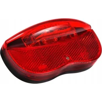 Cyklosvítilna Zadní světlo na kolo city 2 LED na baterie, na nosič