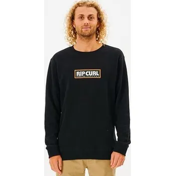 Pánská mikina Mikina Rip Curl SURF REVIVAL CREW Black velikost XXL