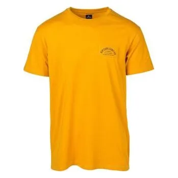 Pánské tričko Tričko Rip Curl DINGREPAIR SS TEE Golden Yellow velikost XXL