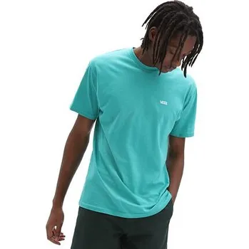 Pánské oblečení Tričko Vans LEFT CHEST LOGO TEE Porcelain Green/White velikost XL