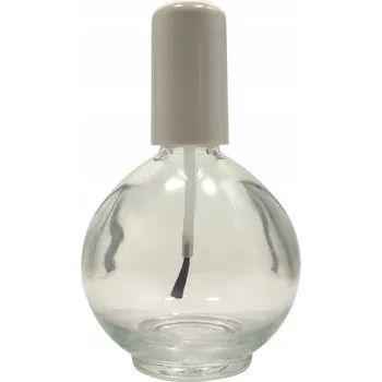 Láhev SKLENĚNÁ LÁHEV KULATÁ KOULE 75 Ml Bezbarvá s lakem, na oleje, sada s štětečkem