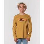 Tričko Rip Curl KLAXON L/S TEE BOY Mustard velikost 14