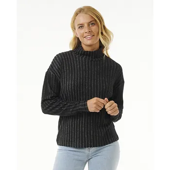 Pánská mikina Svetr Rip Curl COSY FLEECE CREW Black Marle velikost M