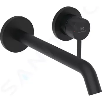 Vodovodní baterie Ideal Standard Ceraline Nuovo Umyvadlová baterie pod omítku, 2-otvorová instalace, hedvábná černá, BD848XG