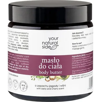 Tělový krém Your Natural Side Tělové máslo Jahoda s třešní