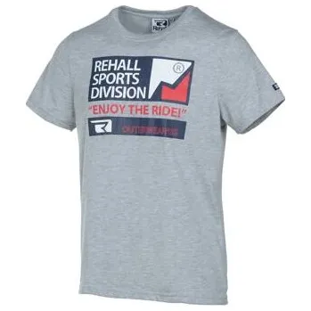 Pánské tričko Tričko Rehall REBEL-R grey melange velikost M